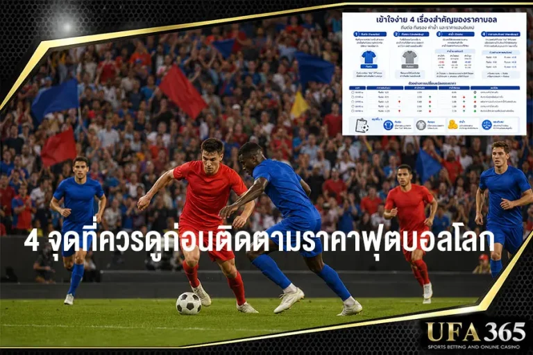 4-จุดที่ควรดูก่อนติดตามราคาบอลฟุตบอลโลก
