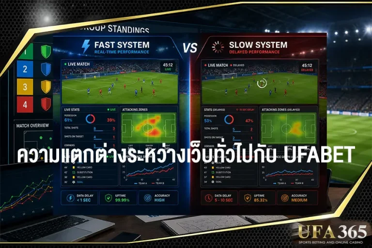 ความแตกต่างระหว่างเว็บทั่วไปกับUFABET