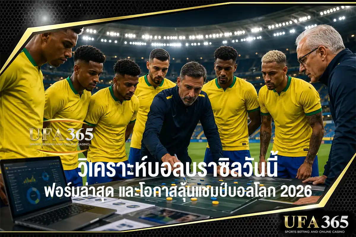 วิเคราะห์บอลบราซิลวันนี้ ฟุตบอลโลก 2026 ฟอร์มล่าสุด แท็กติก และโอกาสลุ้นแชมป์